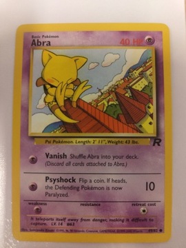 Pokemon Karta TCG abra 49/82 Team Rocket