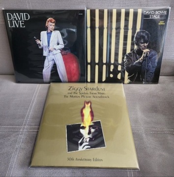 David Bowie  - 3 płyty winylowe z koncertami 