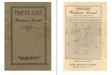 Indian Scout Parts List 1920 -1928