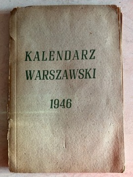 Kalendarz Warszawski 1946, stan dobry