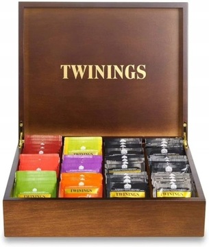 Twinings Prezenter Drewniany + Mix 144 Herbat