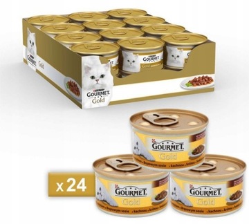 Gourmet Gold kaczka w sosie 24x85g karma dla kota