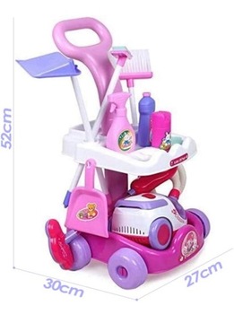 Zestaw zabawkowy - wózek do sprzątania