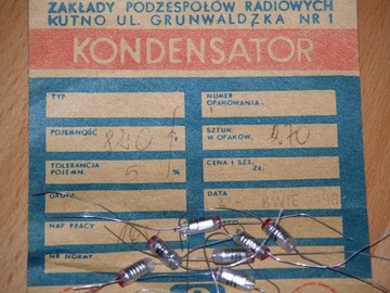 KONDENSATOR FOLIOWY KSF 020- 820p-160V -5SZT