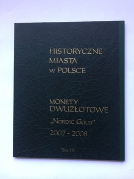 Klaser na monety 2 zł NG Miasta Polskie 2007-2008