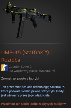 UMP-45 StatTrak - Rozróba - Nowy