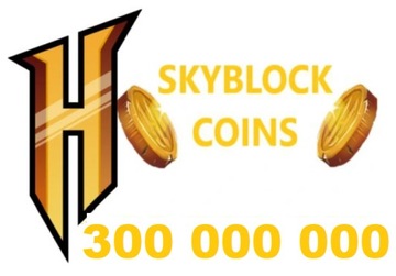 HYPIXEL MINECRAFT 300KK 300 MLN COINS MONET SKYBL