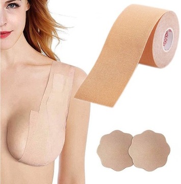 BOOB TAPE Taśmy modelujące biust cieliste nude