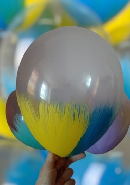 Balon BRUSH dwukolorowy w ukraińskich tonah 10szt.