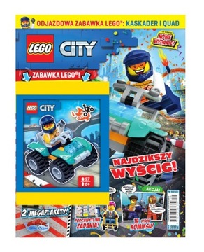 Magazyn Czasopismo LEGO City- 08/2023 - Kaskader + Quad