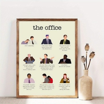 PLAKAT THE OFFICE, cytaty postaci z serialu, śmieszne, fajne