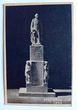 Pocztówka - Projekt pomnika, 1946 r. 