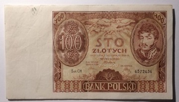 Banknot,  II RP - 100 złotych 1934