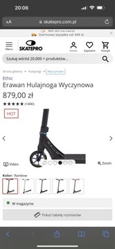 Hulajnoga wyczynowa 