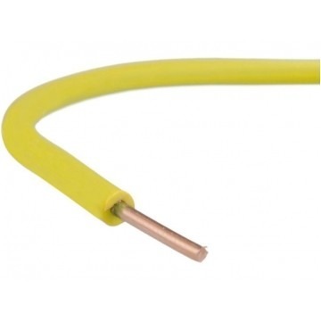 Przewód instalacyjny Dy 4mm2 drut 1m żółty