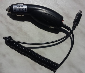 Ładowarka samochodowa 12V 24V do wideorejestratorów Toptel wtyczka mini-USB