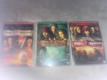 Płyty DVD "Piraci z Karaibów" 3 części