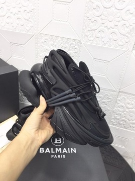 Black Sneakersy Balmain model unisex 