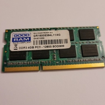 DDR3 4GB GOOD RAM PC3-12800 SODIMM