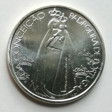 1000 eskudo Portugalia 1996 Dziewica Maria, srebro