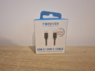 Kabel Forever USB C - USB C 60W - 100 CM