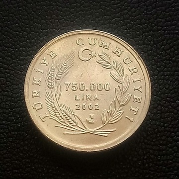 A09 Turcja 750 000 lira 2002 - Koza