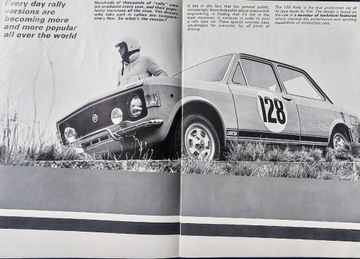 Fiat 128 Rally - 1300 - folder, prospekt, broszura