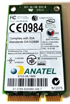 Karta Bluetooth BROADCOM U40Z012