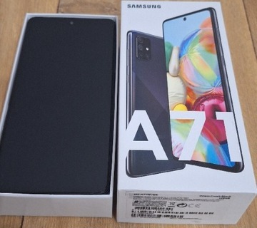 Samsung Galaxy A71 stan bdb ładowarka i kabel usb