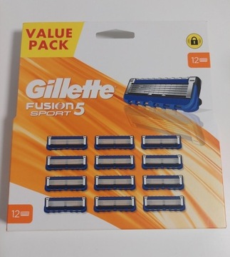 Gillette Fusion 5 sport 12 sztuk ostrzy