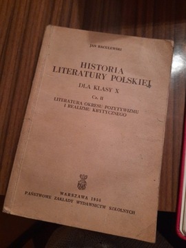 Baculewski Hist literatury polskiej dla klasy X