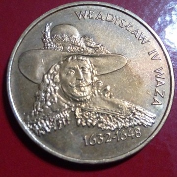2 zł 1999 r. Władysław IV Waza