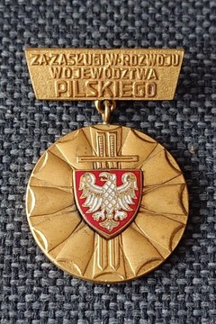 ODZNAKA PRL ZA ZASŁUGI W ROZWOJU WOJ. PILSKIEGO