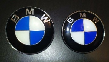 Emblemat BMW znaczek logo 82mm + 78mm komplet e39