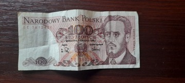 BANKNOT 100 ZŁ PRL