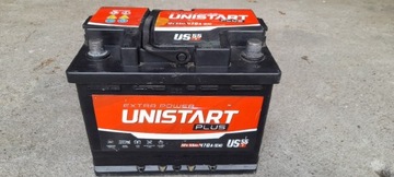 Akumulator Unistart Plus 55Ah na gwarancji 