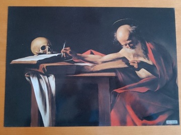 Reprodukcja fot. Caravaggio Św.Hieronim piszący