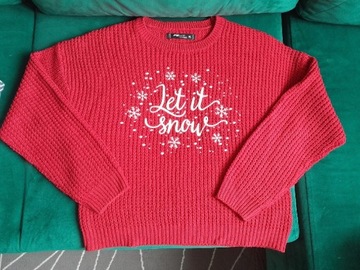 Sweter zimowy FBsister XL Let it snow
