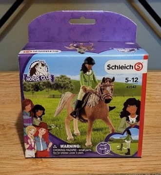 Schleich 42542 Sarah i koń Mystery klacz arabska nowy zestaw