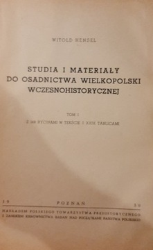 Studia i materiały do osadnictwa Wielkopolski I