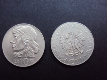Monety 10zł Tadeusz Kościuszko z 1971r.