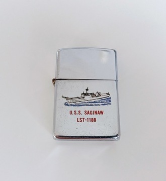 Zapalniczka Zippo USS LST-1188 Saginaw z 1983 roku