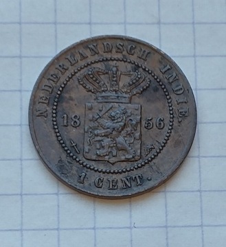 #398 Indie holenderskie 1 cent 1856 