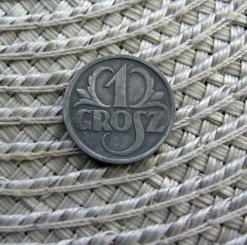 Polska 1 Grosz 1939r - Cynk