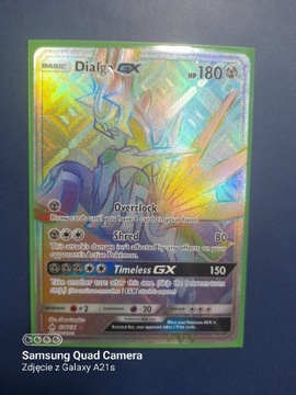 Dialga GX hyper rare Pokemon karta