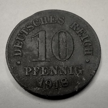 10 fenigów Reich 1918