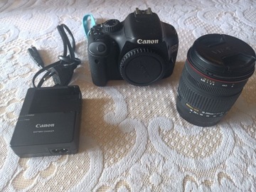 Lustrzanka Canon EOS 550D  + obiektyw 18-200 igła