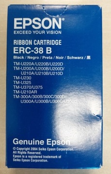 Taśma barwiąca EPSON ERC-38 B czarna