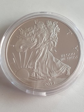 USA 1 Dolar Liberty,Aniol Ag.1oz.40,1mm.2013r.