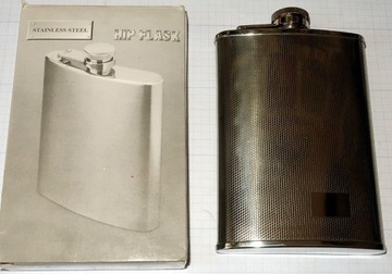 Piersiówka metal. HIP FLASK Stainless Steel, 270ml